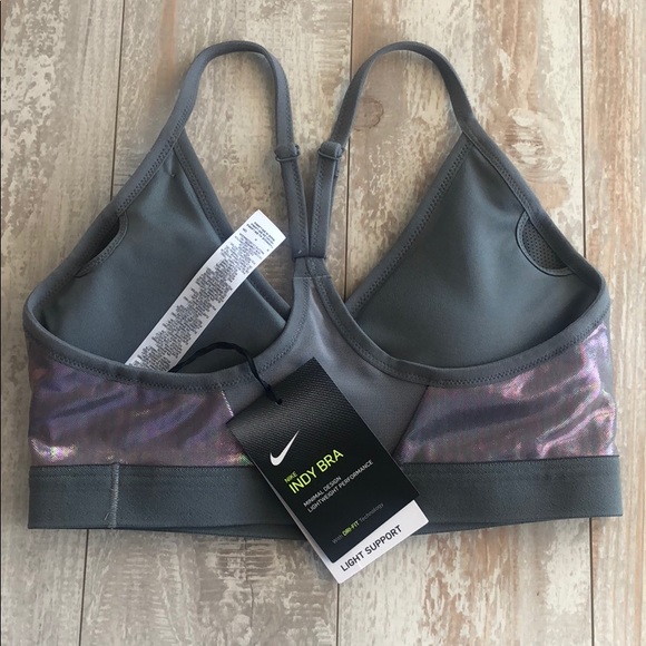 NWT Nike Indy metallic sport bra - Picture 6 of 6